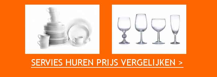 Servies Huren Prijs Vergelijken Borden Glazen